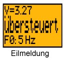 Bild Display UMV208 Eilmeldung